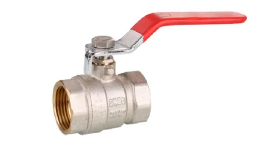 1/2"-1" DN10 F/M OEM Gas/Water Control Shut off Nickel Plating Brass Ball Valve with Butterfly Handle